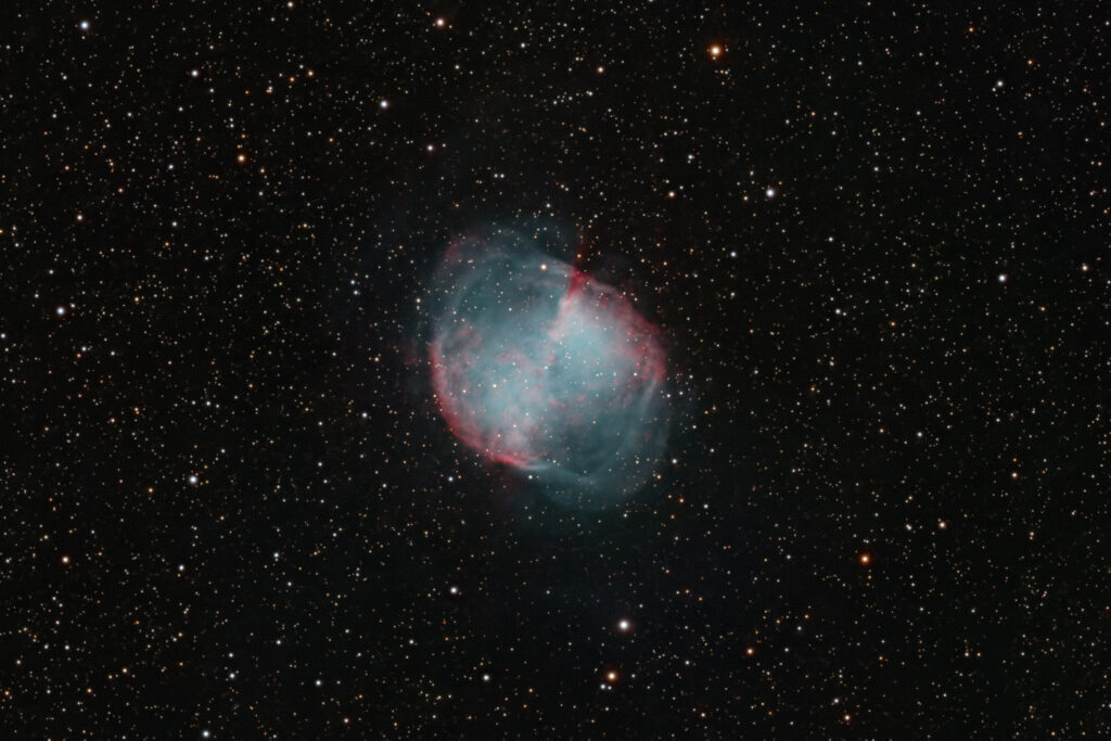 M27 Hantelnebel mit dem Askar 120APO und einer ZWO ASI585MM Pro Kamera