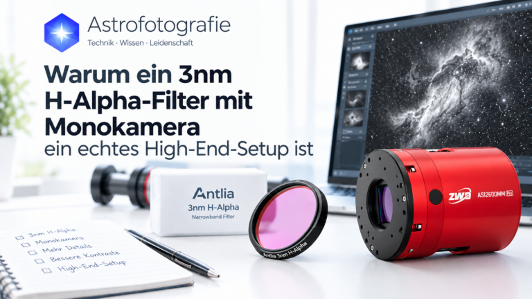 Warum ein 3nm H-Alpha-Filter mit Monokamera ein echtes High-End-Setup ist