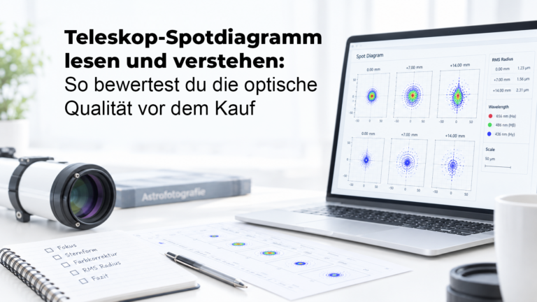 Teleskop-Spotdiagramm lesen und verstehen: So bewertest du die optische Qualität vor dem Kauf