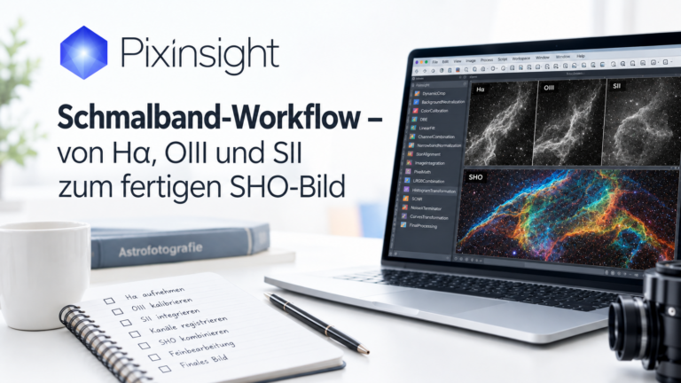 PixInsight Schmalband-Workflow – von Hα, OIII und SII zum fertigen SHO-Bild