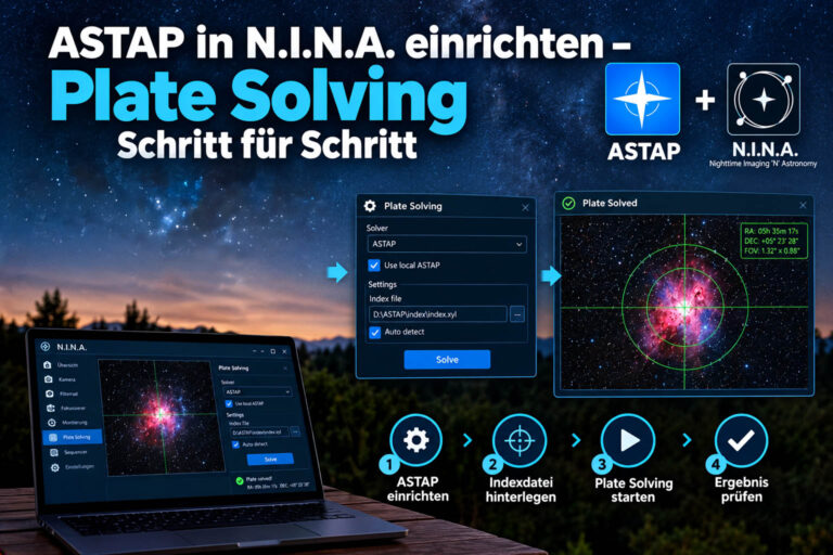 ASTAP in N.I.N.A. einrichten – Plate Solving Schritt für Schritt